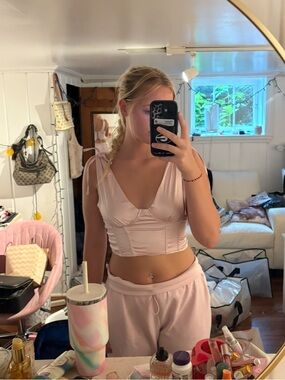 Light Pink corset Top